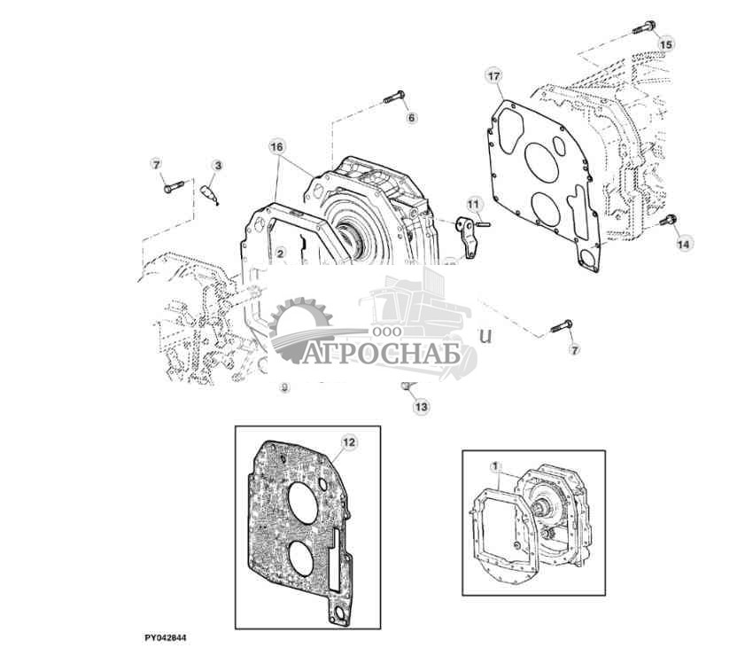 Модуль ходоуменьшителя и крепежные детали 